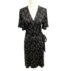 Ann Taylor Floral Wrap Dress – 14